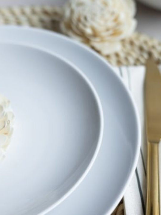 Lubiana Σερβίτσιο Πιάτων από Πορσελάνη Λευκό 99τμχ