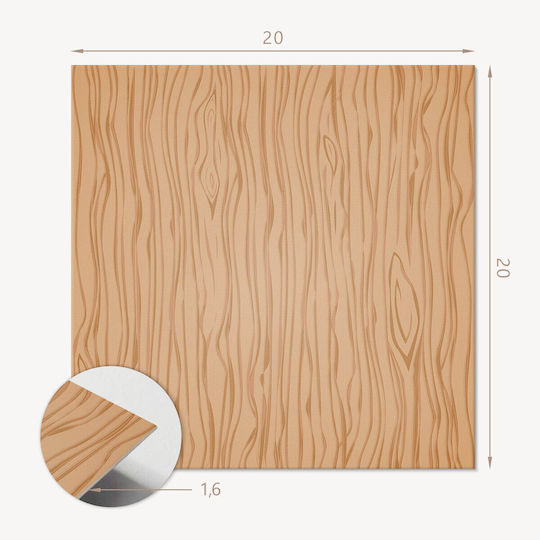 Set Of Vinyl Tiles Wood Design Bedroom 20x20x20 Cm