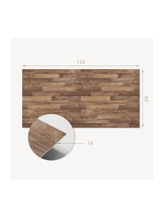Vinyl Wandsticker Bodenpaneel Design Wohnzimmer 120x60 cm