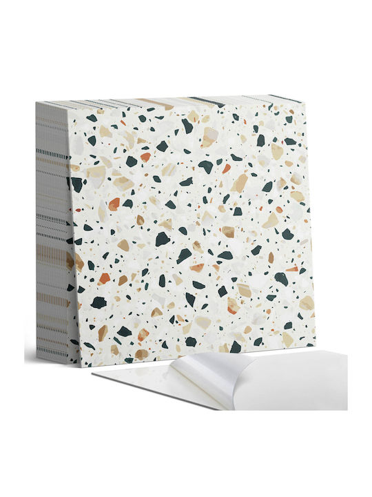 Set de Plăci de Pardoseală din Vinil cu Model de Piatră pe Fundal 20x20x20 cm