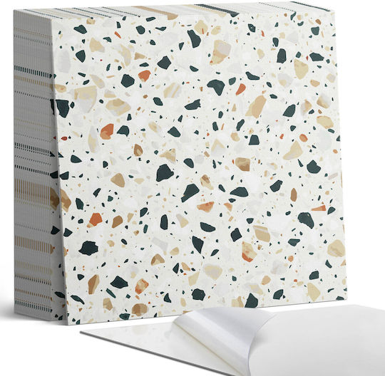 Set Vinylboden Kacheln Muster Stein Im Hintergrund 20x20x20 cm