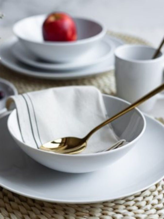 Emfasi Boss White Porcelain Dinnerware Set 20pcs