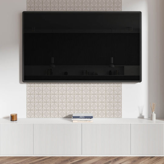 Διακοσμητικό Πάνελ Δαπέδου Βινυλίου 120x60 Εκ Γεωμετρικό Σχέδιο Κύκλους