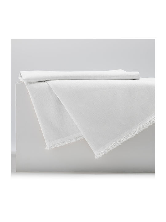 Filumi Double Coverlet Made of Polyester White 220x240cm