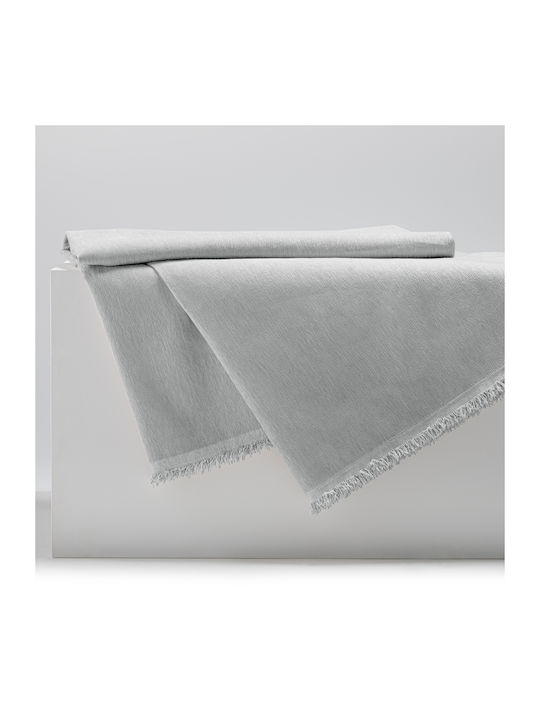 Filumi Double Coverlet Made of Polyester Light Grey 230x280cm