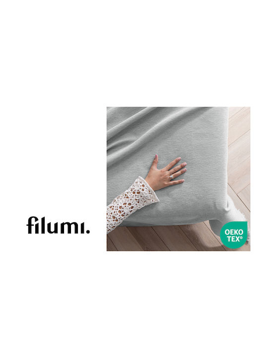 Filumi Double Coverlet Made of Polyester Light Grey 230x280cm