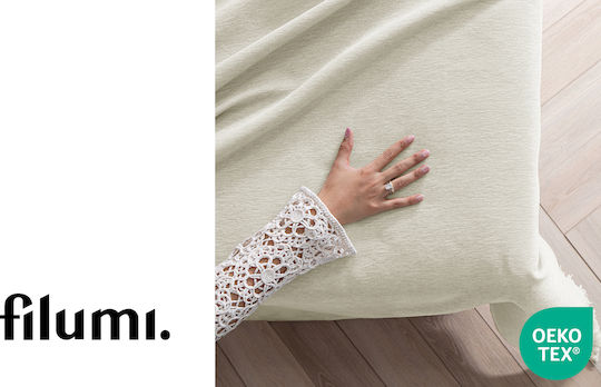 Filumi Κουβερλί Υπέρδιπλο από Πολυεστέρα Cream 230x280cm