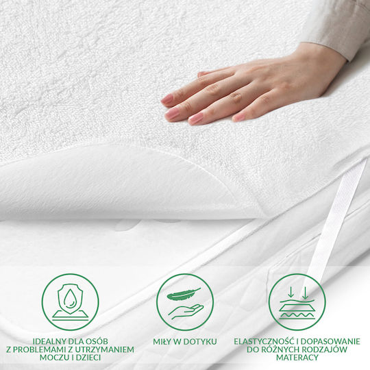 Darymex Protecție Husa Saltea Single Waterproof Alb 90x200+25 cm
