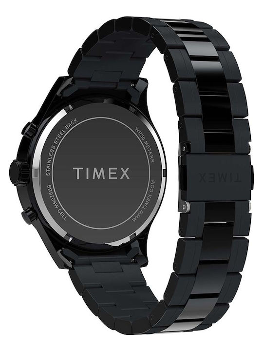 Timex Men's Watch 43mm Battery with Black Metal Bracelet