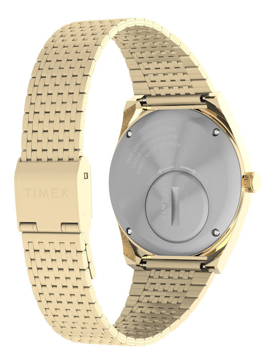 Timex Men's Watch 42mm Battery with Gold Metal Bracelet