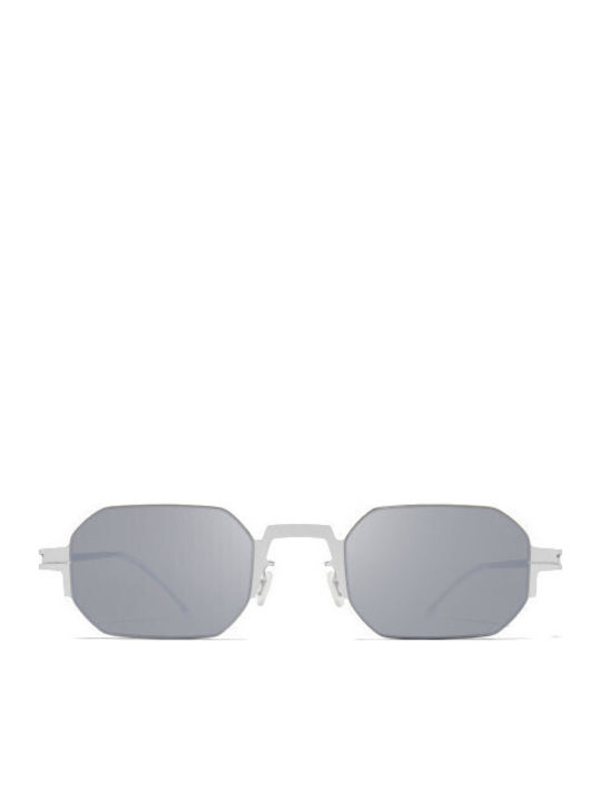 Mykita Unisex Sonnenbrillen mit Silber Metallisch Rahmen und Silber Farbe Gläser