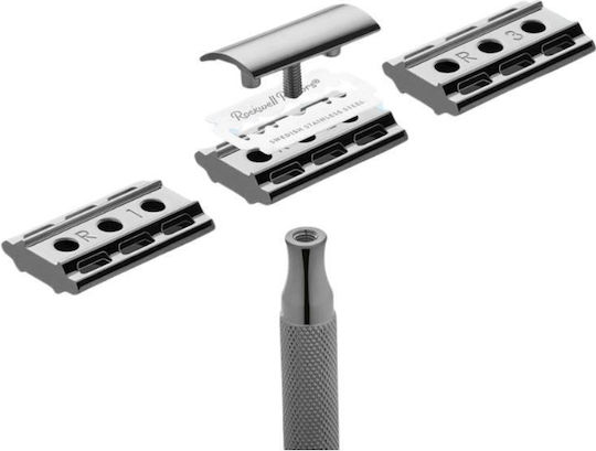 Rockwell Razors 6c Gunmetal Razor with Replaceable Head 1 Blade for Sensitive Skin