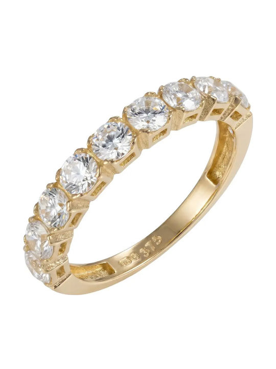 Inel Pentru Femei Cu Zircon Din Aur 9K Inel Pentru Femei Cu Zircon Din Aur 9K