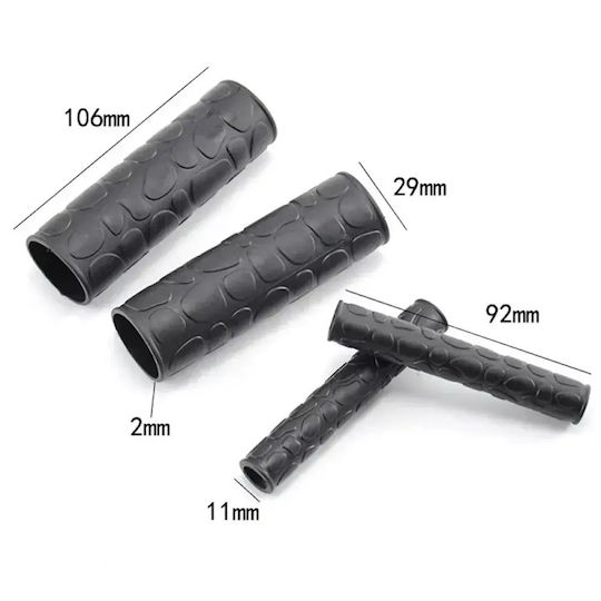 Set of Non-Slip Motorcycle Handlebar and Lever Covers 4 Pieces Tc-592