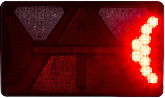 Set Rear Trailer Lights Ledneon 5 Functions 12/24V Horpol