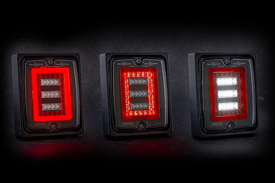 Rear Trailer Light Led Neon 3 Functions 12 24v Fristom