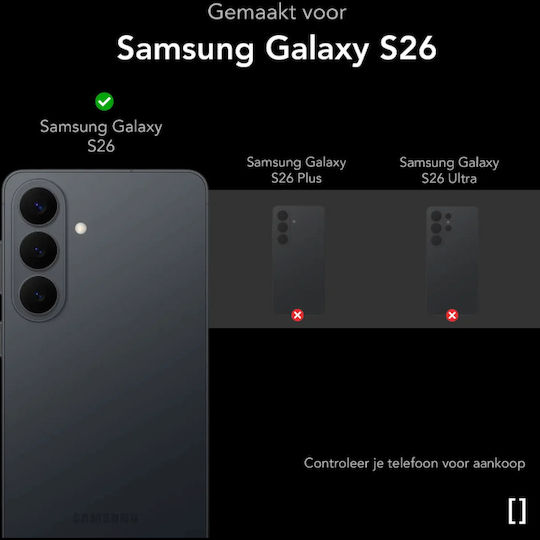 Nekit Задна Корица Пластмаса 1.2mm Прозрачен Galaxy S26