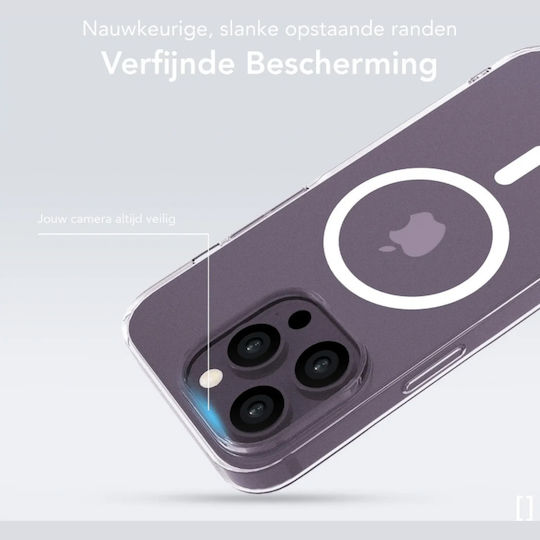 Nekit Задна Корица Пластмаса 1.2мм Прозрачен iPhone 14 Pro