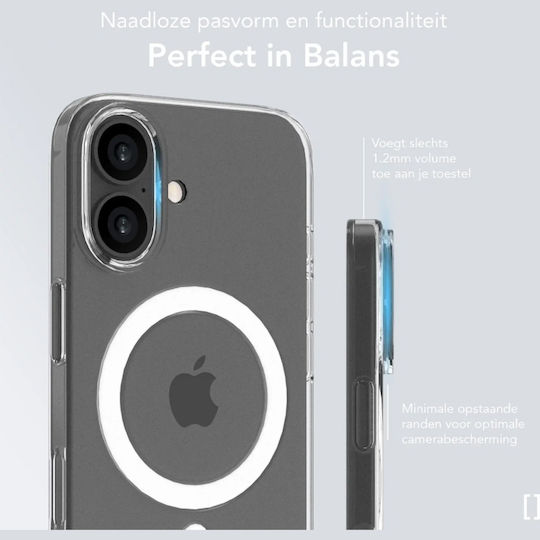 Nekit Задна Корица Пластмасова 1.2мм Прозрачна iPhone 16