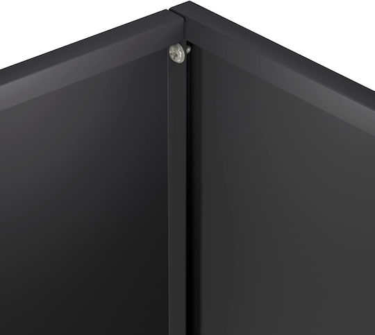 vidaXL Γλάστρα Μεταλλική Μαύρο 50x20x40εκ.