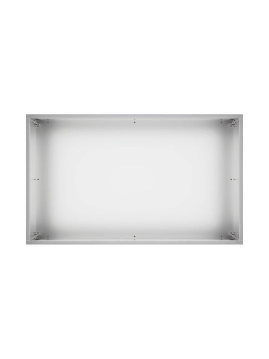 vidaXL Metallischer Silberner Blumentopf 50x30x40cm