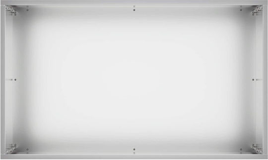 vidaXL Metallischer Silberner Blumentopf 50x30x40cm