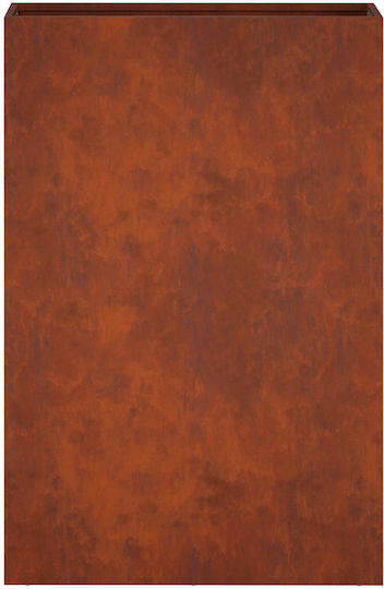 vidaXL Метална Саксия За Цветя Rusty 50x20x75см