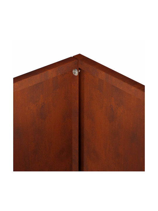 vidaXL Metallischer Blumentopf Rusty 50x20x75cm