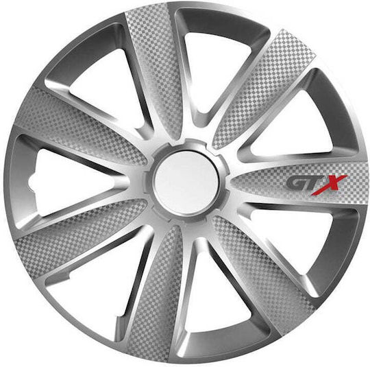 Versaco Set Capace roți auto 4 buc 15" Argintii Wheel Covers