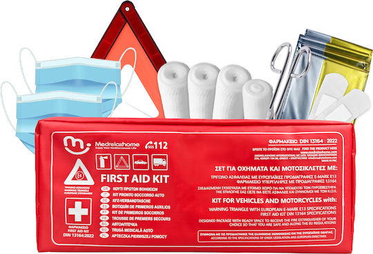 Medrelaxhome Car Emergency Kit with Pharmacy & Gloves