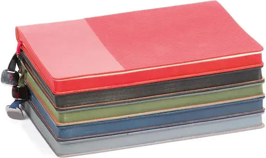 Flexy Faux Leather Dyed Edges & Metal Detail Set 40 Notebooks 112 Sheets Ruled Blue Personalized