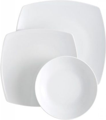 Lubiana White Porcelain Dinnerware Set 50pcs
