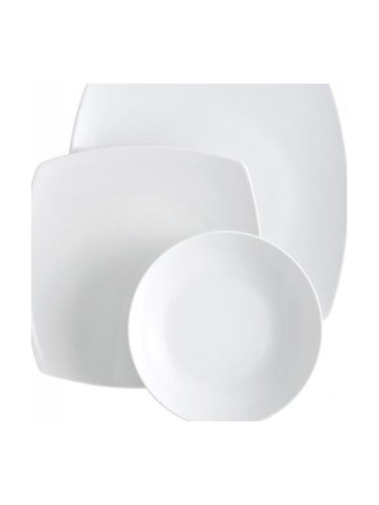 Emfasi White Porcelain Dinnerware Set 40pcs