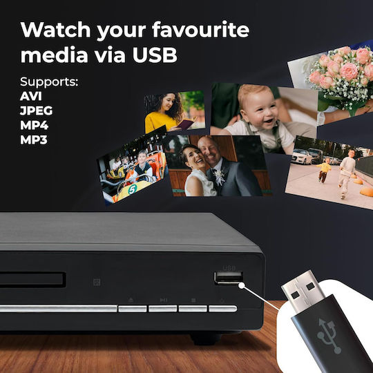 Denver DVD Player DVH-7787MK3 Μαύρο