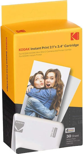 Kodak Fotopapier Sofort für Tintenstrahl Drucker 30 Blätter