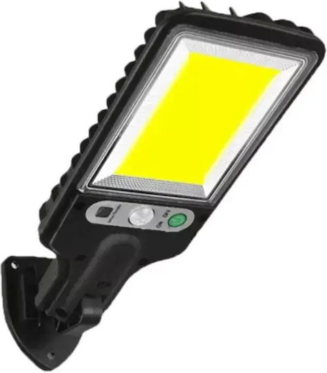LED Set of 4 Wall Mounted Solar Lights Cold White 6500K with Motion Sensor, Photocell and Remote Control IP65
