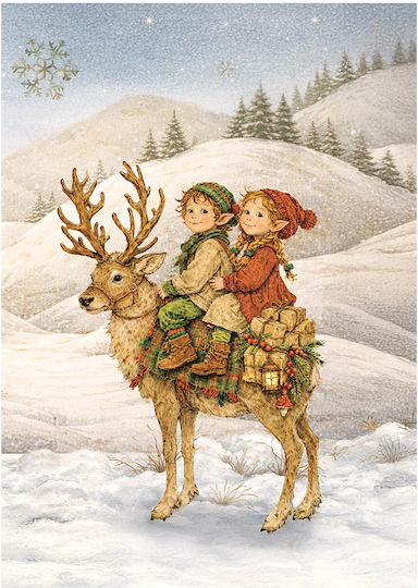 Сет 8 Оризови Хартии Декупаж Stamperia 10.5×14.8см Silent Night