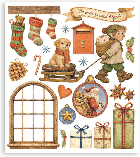 Албум Халкомании Комплект Rub-on 20.5×23см Stamperia Silent Night