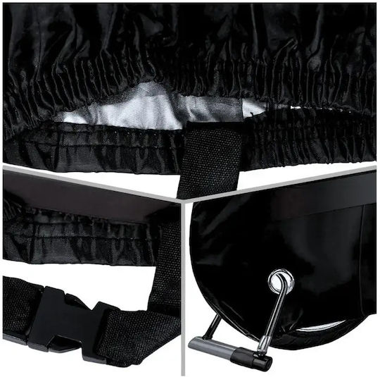 Waterproof Motorcycle Cover 230x130cm Uv Protection Size L Black Absolute Protection