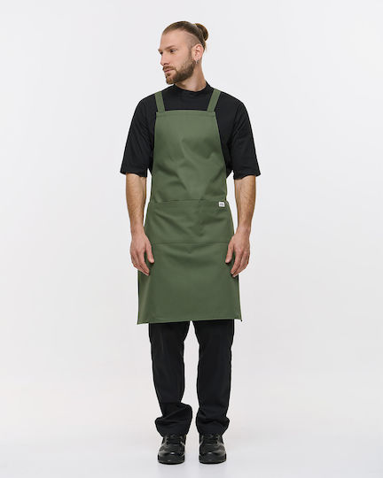 Ayo Șorț de Ospătar / Barista / Barman Corp Întreg Kaki
