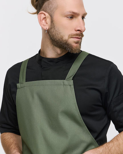 Ayo Șorț de Ospătar / Barista / Barman Corp Întreg Kaki