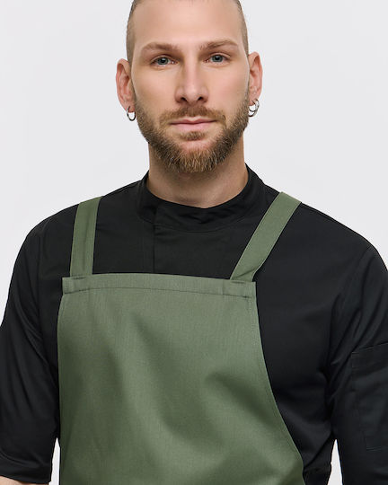 Ayo Șorț de Ospătar / Barista / Barman Corp Întreg Kaki