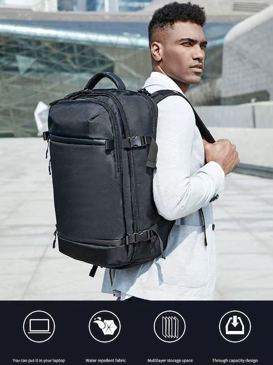 Ozuko Backpack Αδιάβροχο Μαύρο