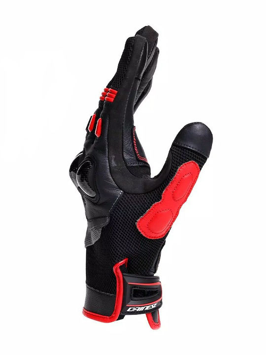 Dainese Siroc Sommerzeit Männer Motorradhandschuhe Schwarz / Rot