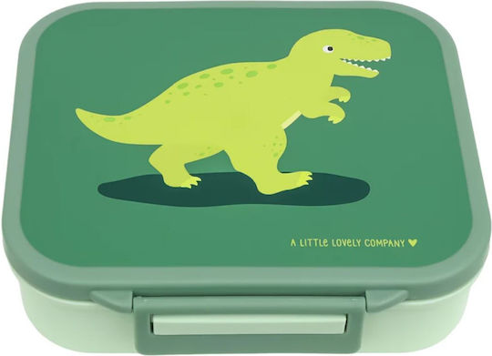 Offer A Little Lovely Company Bento Food Container 900ml & Stainless Steel Bottle 350ml Dinosaur
