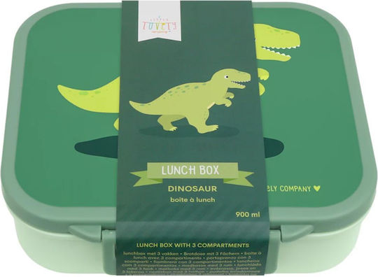 Offer A Little Lovely Company Bento Food Container 900ml & Stainless Steel Bottle 350ml Dinosaur