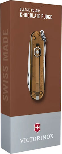 Victorinox Classic Sd Schweizer Armee-Messer Schlüsselanhänger 7 Werkzeuge Braune