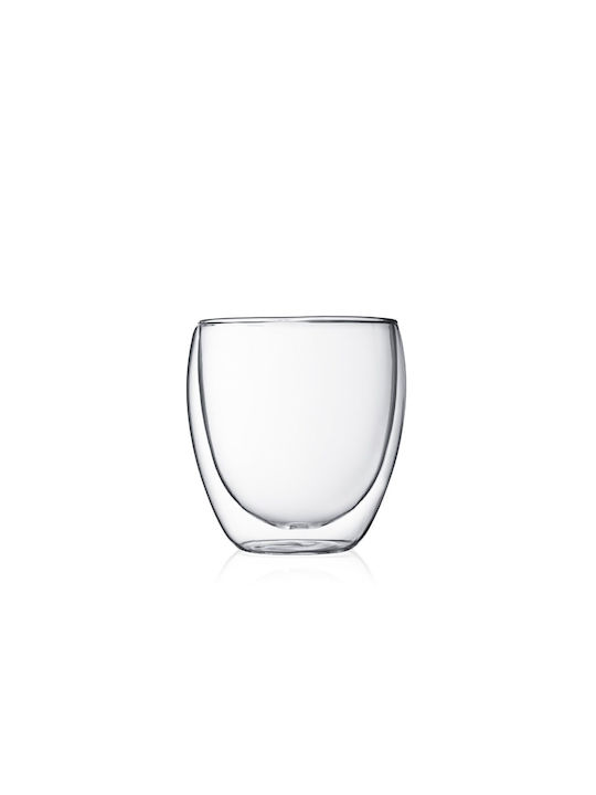 Bodum Pavina Set Brillen Wasser / Kaffee/Freddo / Cocktail/Trinken aus Glas 236.8ml 2 Stück