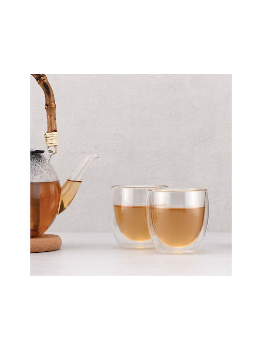 Bodum Pavina Set Brillen Wasser / Kaffee/Freddo / Cocktail/Trinken aus Glas 236.8ml 2 Stück