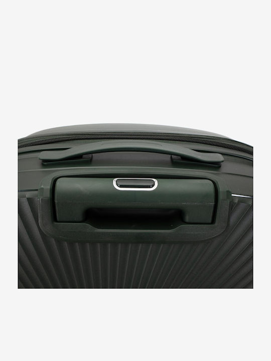 KREAL Голям Куфар за Пътуване Твърд Olive Green Височина 75см.